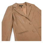 Blazer Vinipiel Para Mujer Mod. T23200 Marca Bobois® Camello Ch Lisa