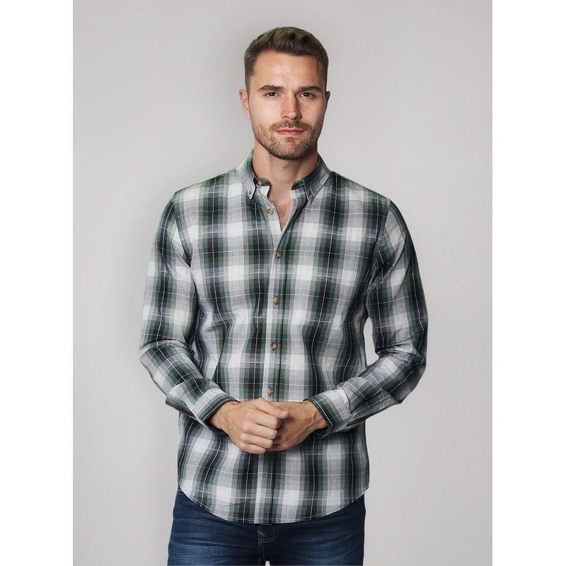 Camisa Para Hombre Regular Fit Mod. B45103 Marca Bobois®
