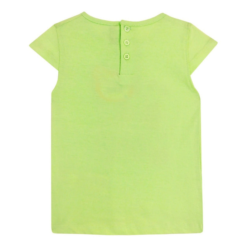 Blusa Ligera Casual  Manga Corta Para Bebé Marca Losan®