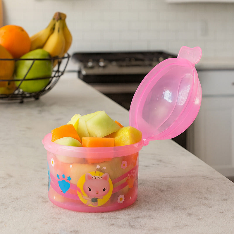 Topper Recipiente Para Comida Diseño Lenticular Niños