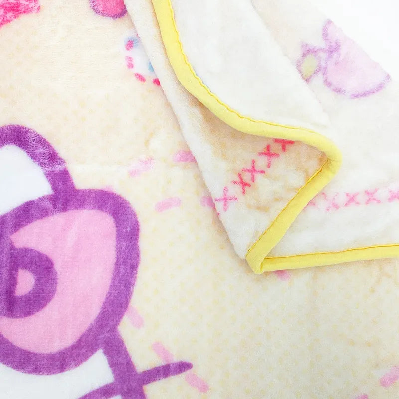 Manta De Cuna Raschel 140x110cm Dibujosanimados Providencia® Hello Kitty 500 G Amarillo