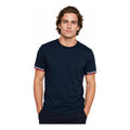 Playera Casual Para Hombre Mod. A61404 Marca Bobois® Azul Marino G Lisa