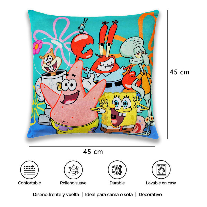 Cojín Reversible Infantil 45x45 Ultra Suave Providencia®