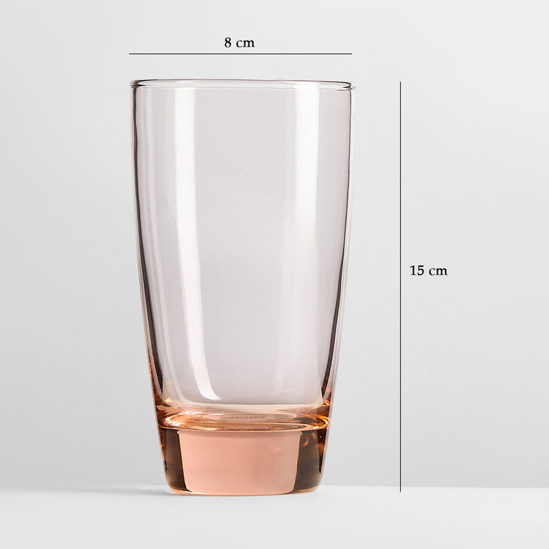 Juego De Vasos 6pz De Vidrio 450ml Romance Marca Luminarc®