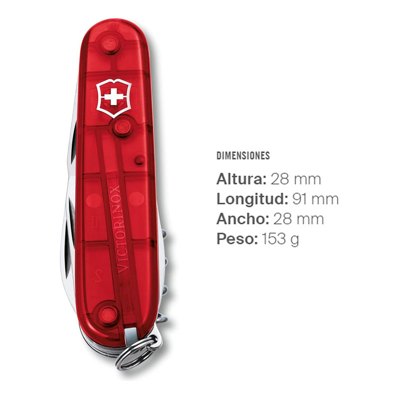 Navaja  Cyber 1.7725.t Roja 34 Funciones Victorinox® Rojo