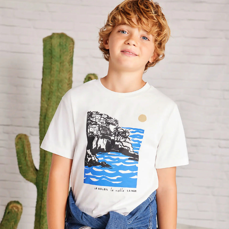 Playera Juvenil Versatil Mod.6006 Nakutavake Mayoral® Blanco Costa 18 Años Lisa