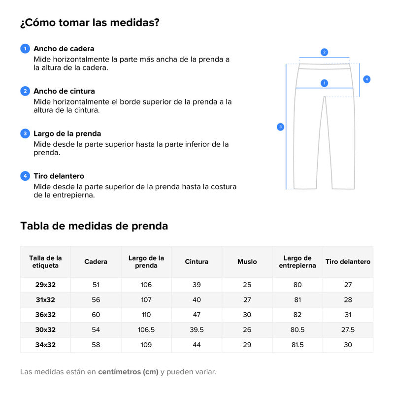 Pantalón Recto De Hombre 005010115 Mod. 501 Marca Levis ®