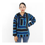 Suéter Poncho Canguro Artesanal Hoodie Acrilico Colores