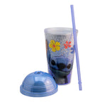 Vaso Con Popote Doble Pared Con Domo 500ml Diseños Animados