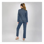 Blazer Casual Corto Houndstooth Para Dama Marca Vanity®