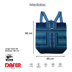 Mochila Artesanal Tejida Tipo Morral Con Bolsillo Frontal 10kg