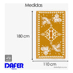 Jorongo Gaban Artesanal Mexicano Colores Gallos Mostaza Xg