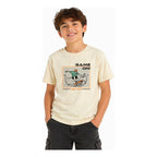 Playera Casual De Algodón Juvenil M.6040 Nakutavake Mayoral® Beige Game On 14 Estampa Localizada