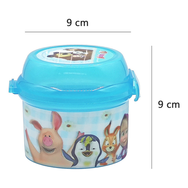 Topper Recipiente Para Comida Diseño Lenticular Niños