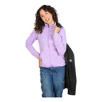 Chamarra + Sudadera Para Dama Mod. Dw89-pol8159 Greenlander® Negro/lila Eg Liso