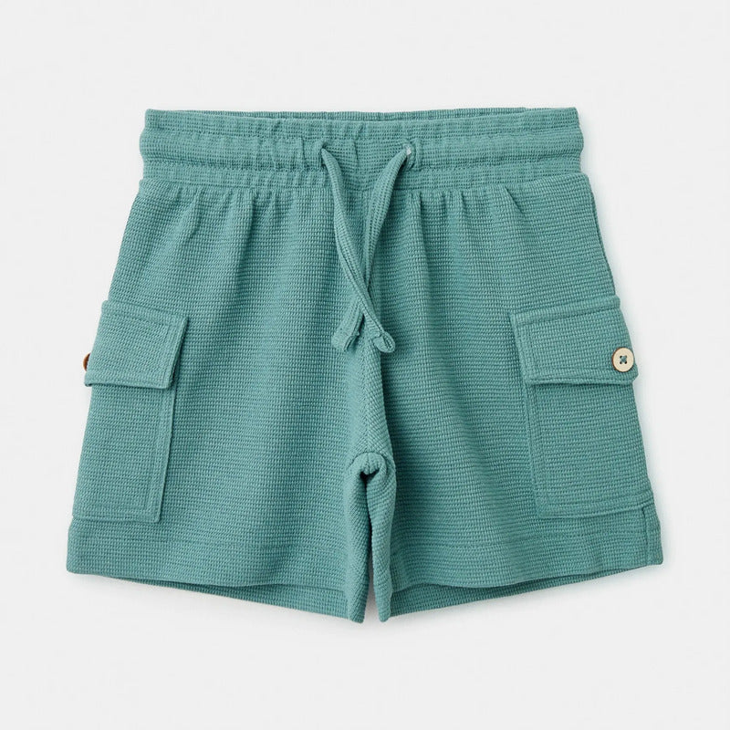 Conjunto Para Niño Short Y Playera Mod.3601 Marca Mayoral® Alga Lisa 7 Años