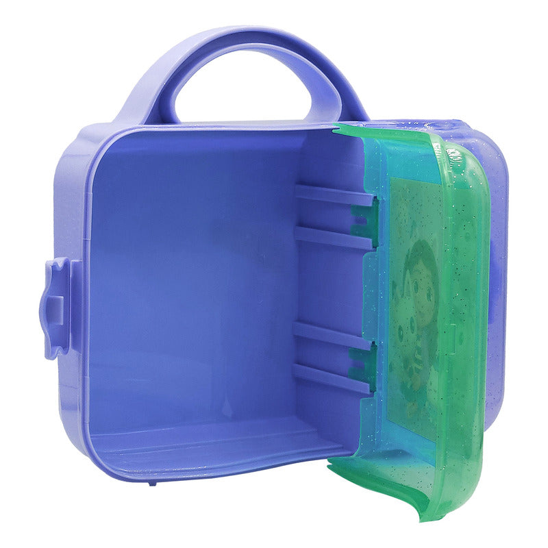 Lonchera Infantil De Plástico Con Botella Diseños Varios