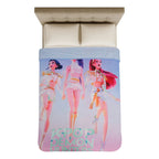 Cobertor Ligero Super Suave Matrimonial Diseños Providencia® K-pop Demon Hunters  850 G Multicolor