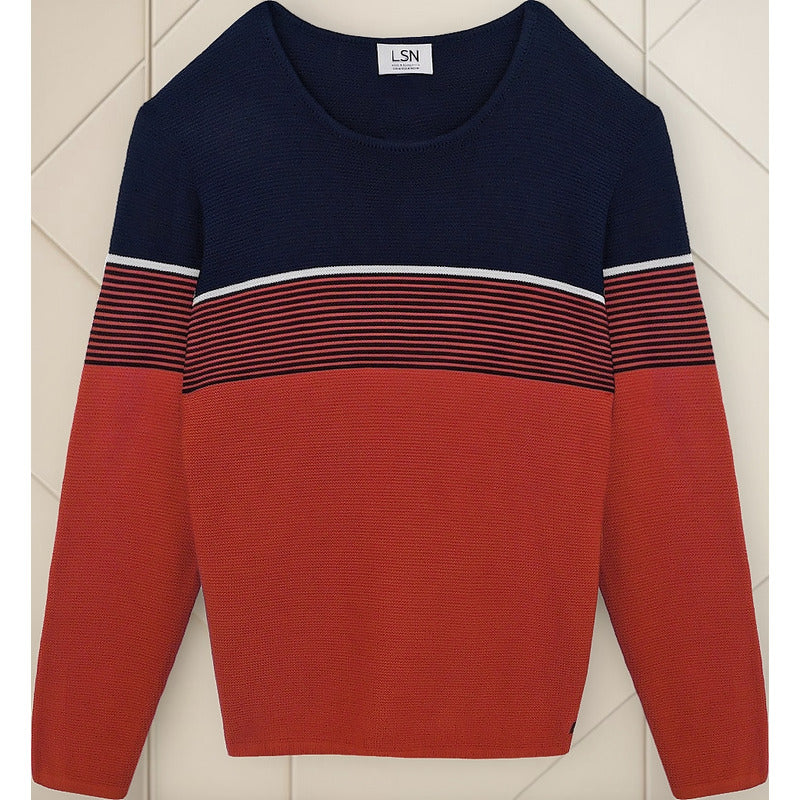 Suéter De Hombre Manga Larga Mod.121-5026al Marca Losan®
