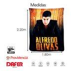 Cobertor Serenity Matrimonial Diseños Artistas Providencia® Alfredito Olivas 900 G Multicolor