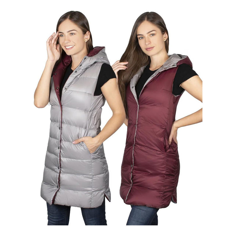 Chaleco Largo De Pluma Para Mujer Dw83-vpol8746 Greenlander®