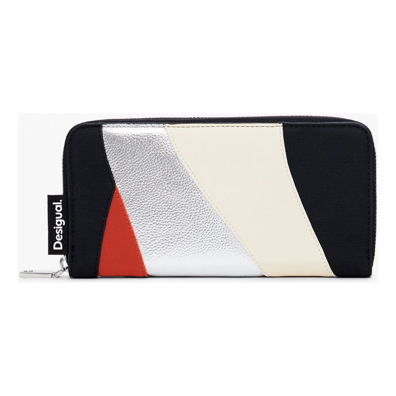 Cartera Casual Para Mujer Mod.24wayp03/9019 Marca Desigual® Multicolor Geométrico