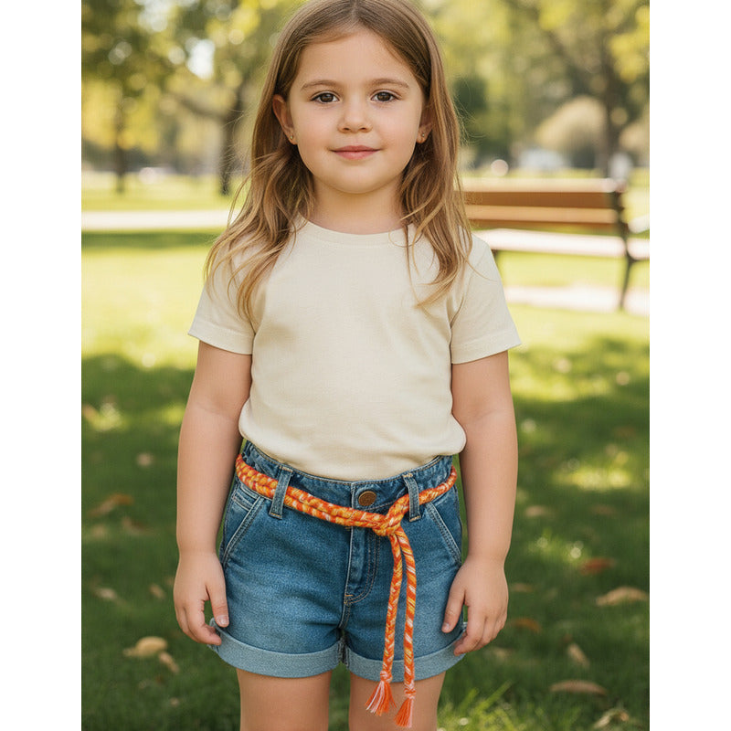 Short De Mezclilla Para Niña Losan® Mod.2166012al