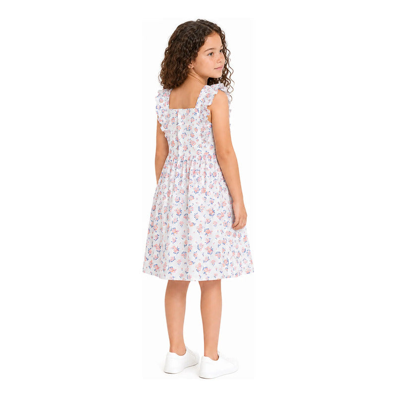 Vestido Ligero Casual Para Niña Mod. Zkgap0501 Marca Zippy® Multicolor Floreado 5-6 Años