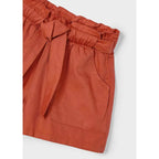 Short Para Niña Cintura Elástica Mod.3202 Marca Mayoral® Teja Lisa 10 Años