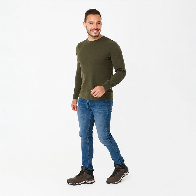 Bota Country Para Hombre Mod.421104 Marca Flexi®