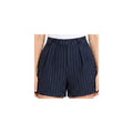 Short Semi Formal Para Mujer Mod. Sg00149 Marca Ferriano® Marino Rayas M