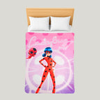 Cobertor Ligero Super Suave Matrimonial Diseños Providencia® Lady Bug Mir Aculous 850 G Multicolor