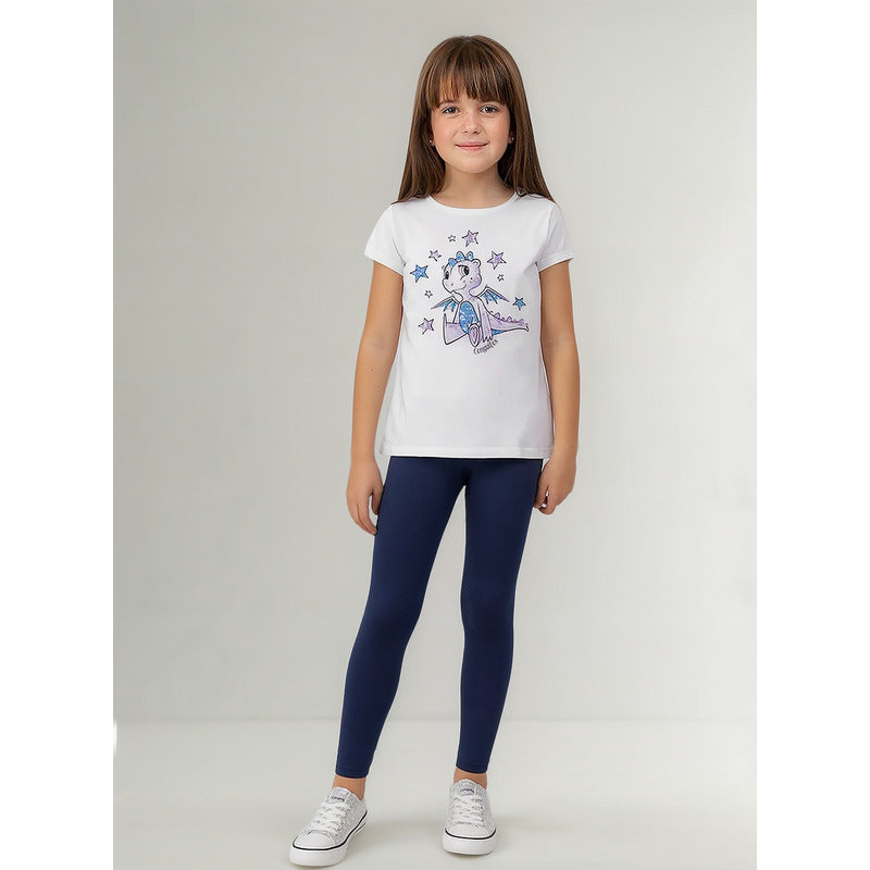 Leggings Casual Para Niña Mod.752 Marca Mayoral® Azul Marino Lisa 14 Años