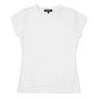 Blusa Básica Suave Casual Para Mujer Apx-0213 Marca Aspik® Blanco Lisa M