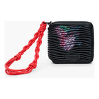 Cartera Con Textura Para Mujer 26sayp07/2000 Marca Desigual® Negro Floreado Texturizado