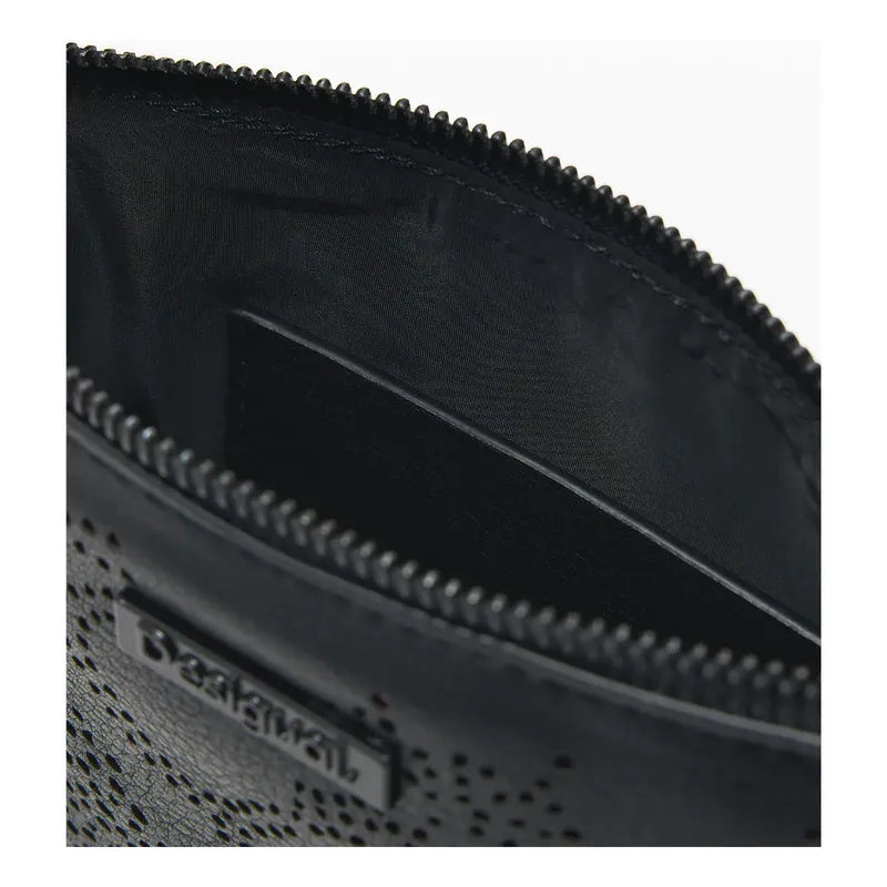 Monedero Bandolera Pequeño De Mujer 26sayp06/2000 Desigual® Negro Floreado
