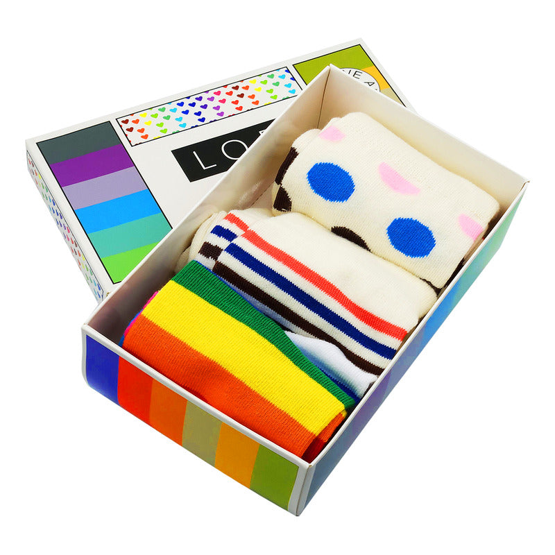 Calcetines Figuras 3pz Unisex/unitalla Marca Lob®