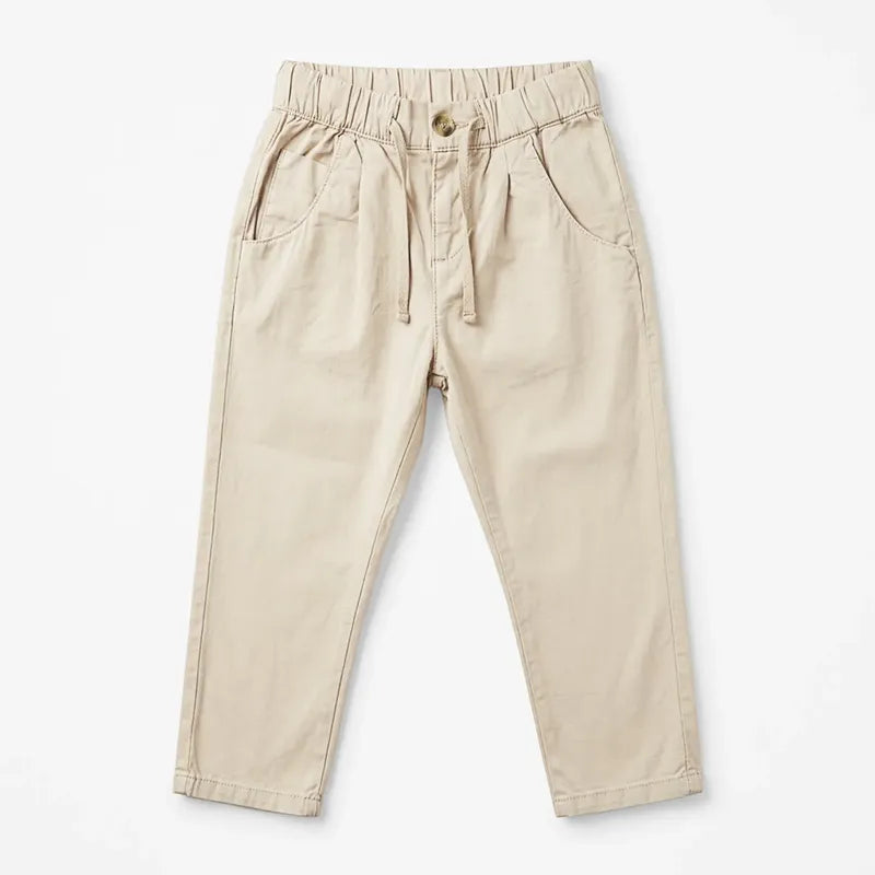 Pantalón Relaxed Para Niño Mod.3566 Marca Mayoral® Hueso Lisa 7 Años