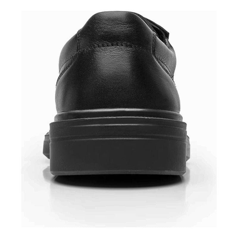 Zapato Escolar Derby Para Caballero Mod.419601 Marca Flexi® Negro Lisa 25,5 Mx