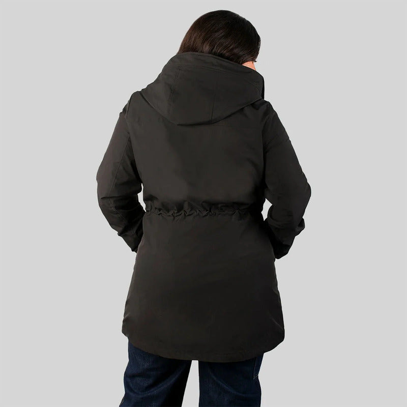 Chamarra Rompevientos Para Mujer Dw86-ny8595l Greenlander® Negro 3x Lisa