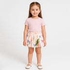 Falda Floreada De Niña Mod.016-77814al Marca Losan®