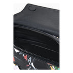 Bolso Pequeño Trenzado Para Mujer 26saxpb0/2000 Desigual® Negro Floreado Níquel Multicolor
