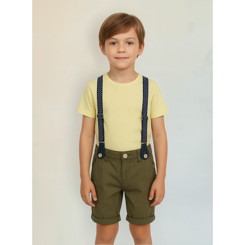 Bermuda Con Tirantes Para Niño Mod.215-9790al Marca Losan®