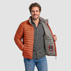 Chamarra Capitonada Para Hombre Cw90-pol8387  Greenlander® Naranja M Capitonado