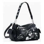 Bolso Bowling Efecto Piel 25waxpa6/2000 Marca Desigual® Negro Lisa Níquel