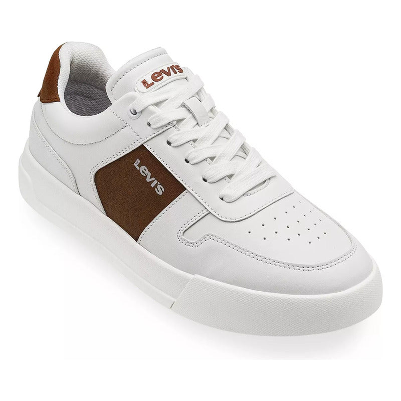 Tenis Casual Para Hombre Mod. L2125472 Marca Levi's® Blanco Lisa 27.5 Mx