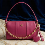 Bolso Crossbody Para Mujer Mod. Ji 2896 Marca Jaime Ibiza® Rosa Chicle Lisa Níquel