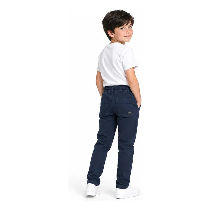 Pantalon Jogger Casual Para Niño Mod.4533 Marca Mayoral® Marino Liso 6 Años