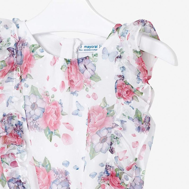 Mono Estampado Floral Para Niña Mod.3814 Marca Mayoral®