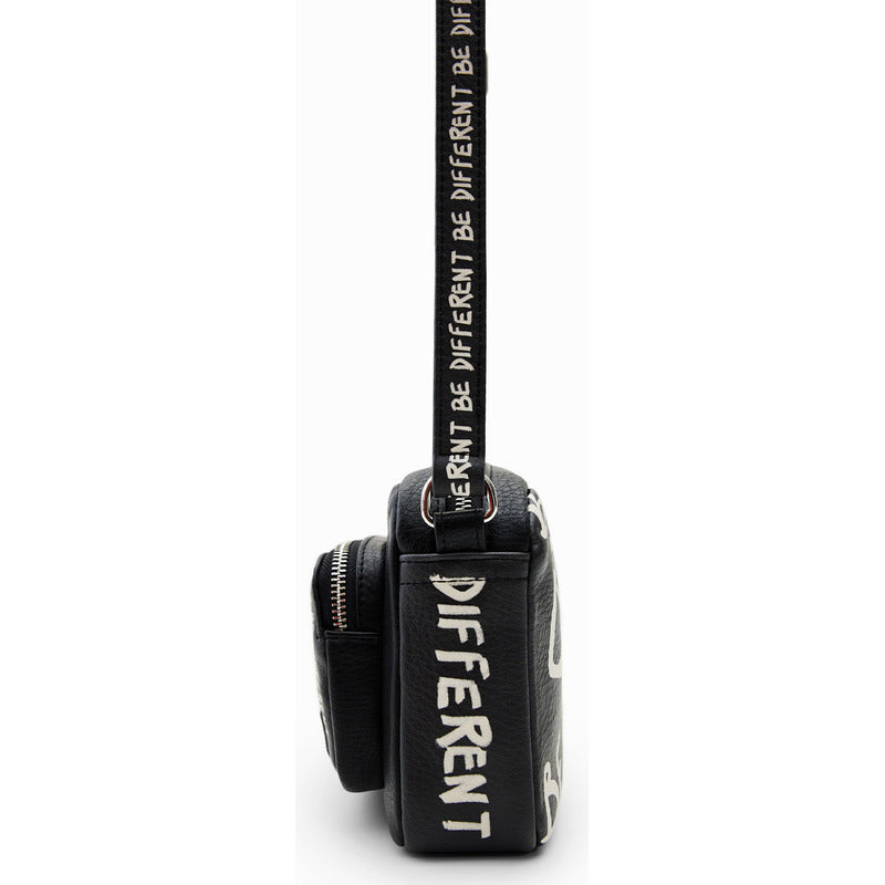 Bolso Pequeño Para Mujer Mod.22waxpay/2000 Desigual® Negro Lisa Níquel Multicolor